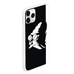 Чехол iPhone 11 Pro матовый Grandfather: Black & White, цвет: 3D-белый — фото 2
