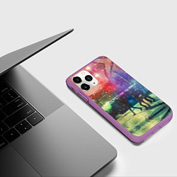 Чехол iPhone 11 Pro матовый Placebo, цвет: 3D-фиолетовый — фото 2
