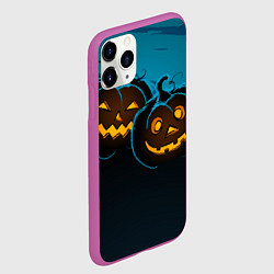 Чехол iPhone 11 Pro матовый Halloween3, цвет: 3D-фиолетовый — фото 2