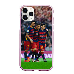 Чехол iPhone 11 Pro матовый Barcelona5, цвет: 3D-розовый