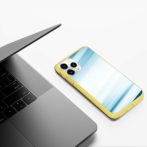 Чехол iPhone 11 Pro матовый Абстракция / 3D-Желтый – фото 3