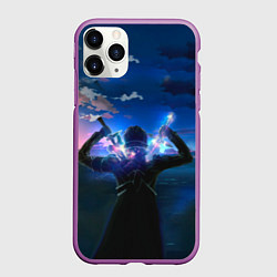 Чехол iPhone 11 Pro матовый Мастера меча онлайн, цвет: 3D-фиолетовый