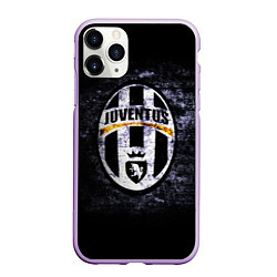 Чехол iPhone 11 Pro матовый Juventus: shadows, цвет: 3D-сиреневый