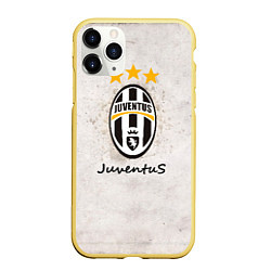 Чехол iPhone 11 Pro матовый Juventus3, цвет: 3D-желтый