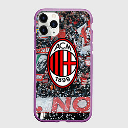 Чехол iPhone 11 Pro матовый Milan FC, цвет: 3D-фиолетовый