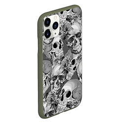 Чехол iPhone 11 Pro матовый Хэллуин 8, цвет: 3D-темно-зеленый — фото 2