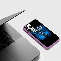 Чехол iPhone 11 Pro матовый Будка доктора, цвет: 3D-фиолетовый — фото 2