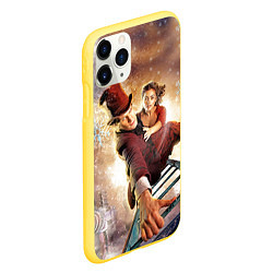 Чехол iPhone 11 Pro матовый Winter Dr Who, цвет: 3D-желтый — фото 2