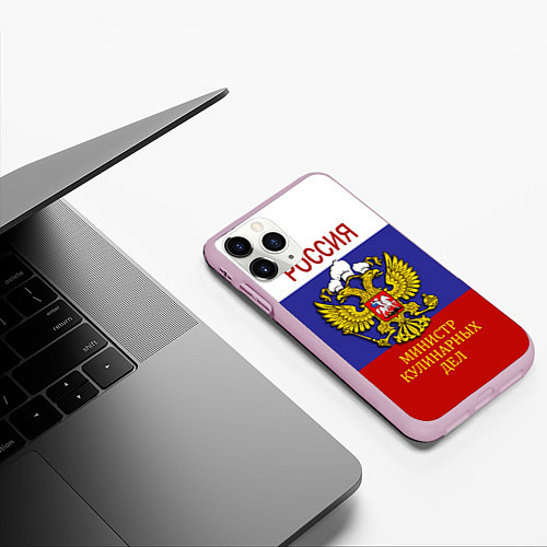 Чехол iPhone 11 Pro матовый Повар 5 / 3D-Розовый – фото 3