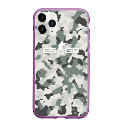Чехол iPhone 11 Pro матовый CS GO: White Forest, цвет: 3D-фиолетовый