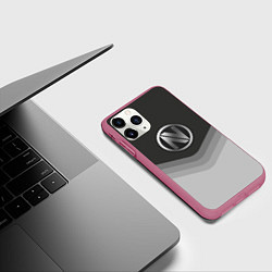 Чехол iPhone 11 Pro матовый EnVyUs Uniform, цвет: 3D-малиновый — фото 2