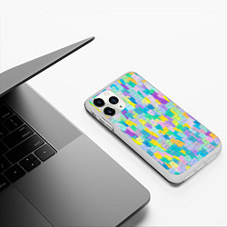 Чехол iPhone 11 Pro матовый Пастельные коты, цвет: 3D-белый — фото 2