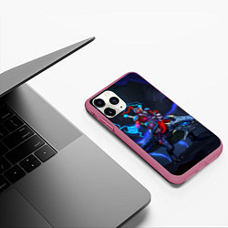 Чехол iPhone 11 Pro матовый Disruptor Lightning, цвет: 3D-малиновый — фото 2