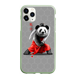Чехол iPhone 11 Pro матовый Master Panda, цвет: 3D-салатовый
