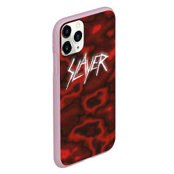 Чехол iPhone 11 Pro матовый Slayer Texture, цвет: 3D-розовый — фото 2