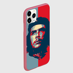 Чехол iPhone 11 Pro матовый Che Guevara, цвет: 3D-малиновый — фото 2
