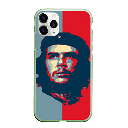 Чехол iPhone 11 Pro матовый Che Guevara, цвет: 3D-салатовый