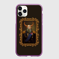 Чехол iPhone 11 Pro матовый Admiral Prophet, цвет: 3D-фиолетовый
