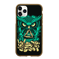 Чехол iPhone 11 Pro матовый Bring Me The Horizon: Owl, цвет: 3D-коричневый
