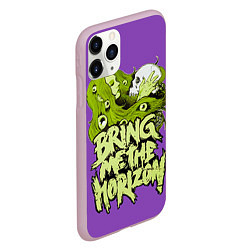 Чехол iPhone 11 Pro матовый Bring Me The Horizon, цвет: 3D-розовый — фото 2