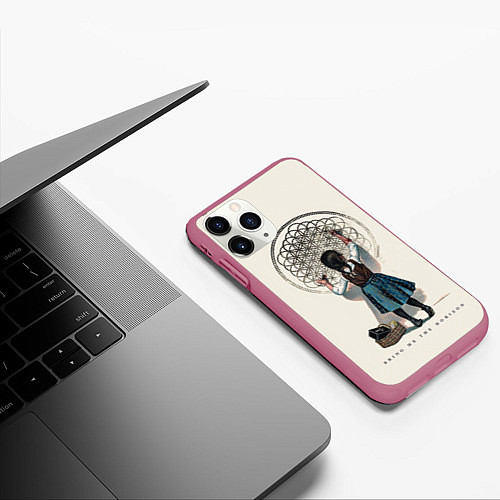 Чехол iPhone 11 Pro матовый Bring Me The Horizon / 3D-Малиновый – фото 3