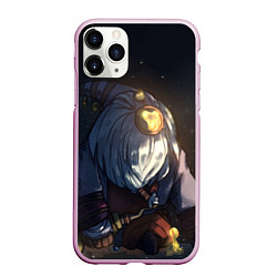 Чехол iPhone 11 Pro матовый Stars, цвет: 3D-розовый
