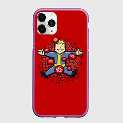 Чехол iPhone 11 Pro матовый Nuka Cola Paradise, цвет: 3D-фиолетовый