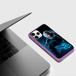 Чехол iPhone 11 Pro матовый Metal gear solid 4, цвет: 3D-фиолетовый — фото 2