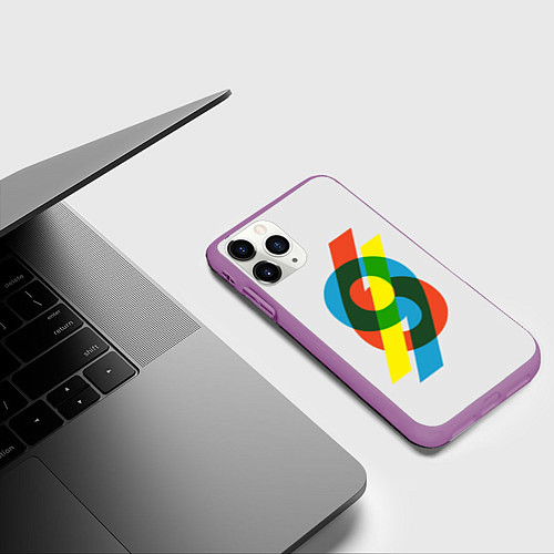 Чехол iPhone 11 Pro матовый 69 / 3D-Фиолетовый – фото 3