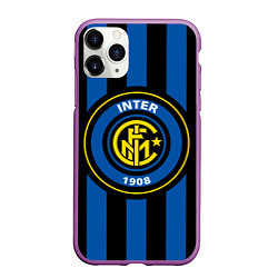 Чехол iPhone 11 Pro матовый Inter FC 1908, цвет: 3D-фиолетовый