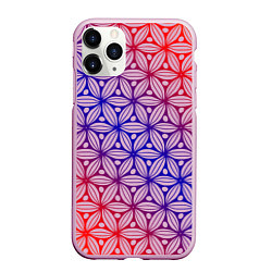 Чехол iPhone 11 Pro матовый Абстрактный узор 2, цвет: 3D-розовый