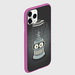 Чехол iPhone 11 Pro матовый Bender Blender, цвет: 3D-фиолетовый — фото 2