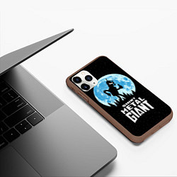 Чехол iPhone 11 Pro матовый Bender Metal Giant, цвет: 3D-коричневый — фото 2