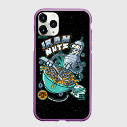 Чехол iPhone 11 Pro матовый Iron Nuts, цвет: 3D-фиолетовый