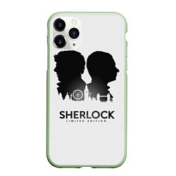Чехол iPhone 11 Pro матовый Sherlock Edition, цвет: 3D-салатовый