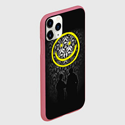 Чехол iPhone 11 Pro матовый Sherlock Smile, цвет: 3D-малиновый — фото 2