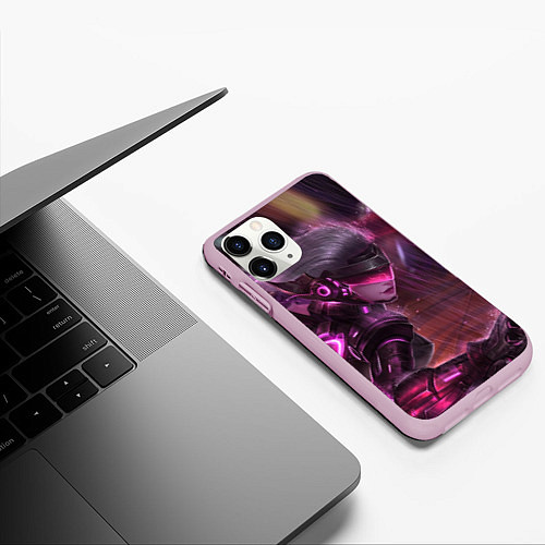 Чехол iPhone 11 Pro матовый Pink / 3D-Розовый – фото 3
