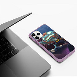 Чехол iPhone 11 Pro матовый Fizz, цвет: 3D-сиреневый — фото 2