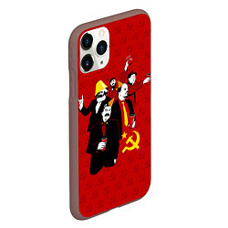 Чехол iPhone 11 Pro матовый Communist Party, цвет: 3D-коричневый — фото 2