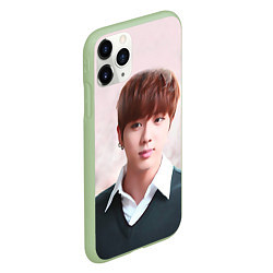 Чехол iPhone 11 Pro матовый Kim SeokJin, цвет: 3D-салатовый — фото 2