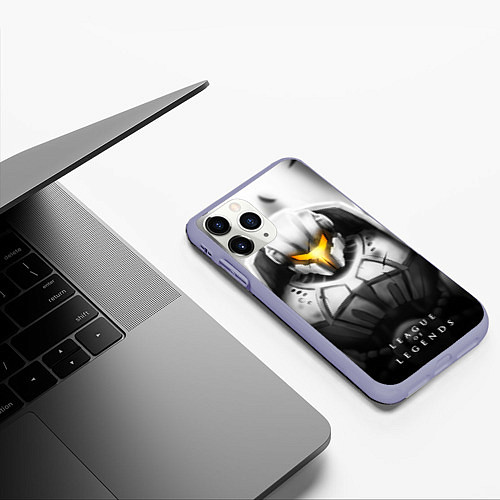 Чехол iPhone 11 Pro матовый Джейс / 3D-Светло-сиреневый – фото 3