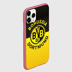 Чехол iPhone 11 Pro матовый Borussia Dortmund FC, цвет: 3D-малиновый — фото 2