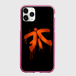 Чехол iPhone 11 Pro матовый Fnatic: Black collection, цвет: 3D-малиновый