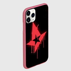 Чехол iPhone 11 Pro матовый Astralis: Black collection, цвет: 3D-малиновый — фото 2