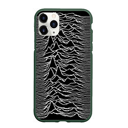 Чехол iPhone 11 Pro матовый Joy Division: Unknown Pleasures, цвет: 3D-темно-зеленый