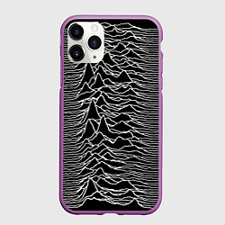 Чехол iPhone 11 Pro матовый Joy Division: Unknown Pleasures, цвет: 3D-фиолетовый