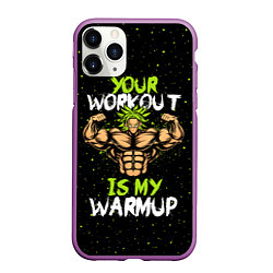 Чехол iPhone 11 Pro матовый My Workout, цвет: 3D-фиолетовый