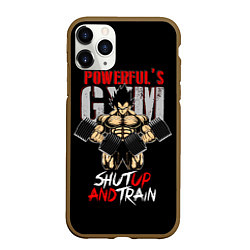 Чехол iPhone 11 Pro матовый Powerful Gym, цвет: 3D-коричневый