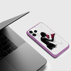 Чехол iPhone 11 Pro матовый Hope Faith, цвет: 3D-фиолетовый — фото 2