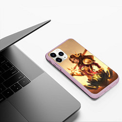 Чехол iPhone 11 Pro матовый Ginger, цвет: 3D-розовый — фото 2